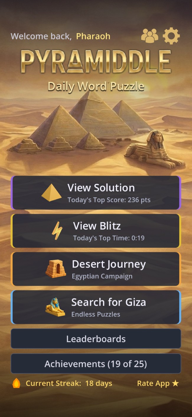 Pyramiddle Screen 3