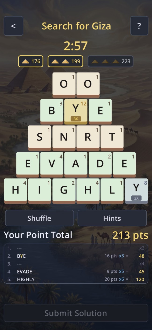 Pyramiddle Screen 2