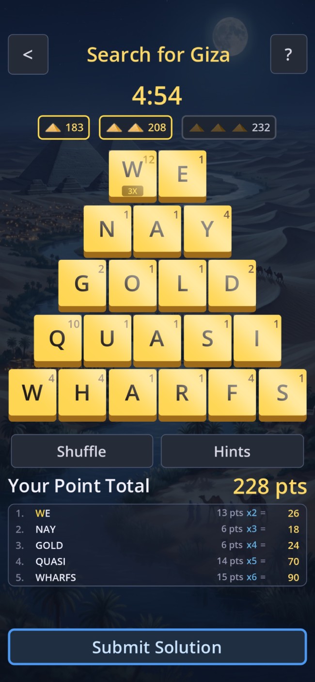 Pyramiddle Screen 1